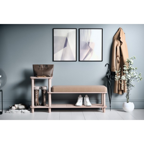 Phaselis Bench + Ayakkabılık Vizon Phaselis Bench + Ayakkabılık Vizon