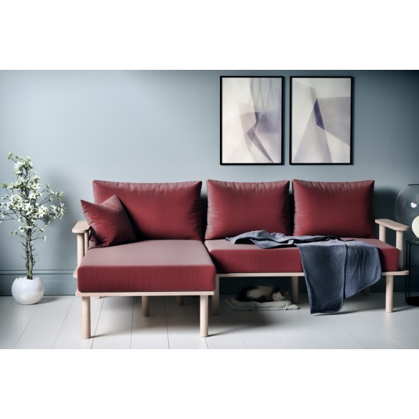 Olympos Bordo 2'li Sol Köşe Koltuk Olympos Bordo 2'li Sol Köşe Koltuk