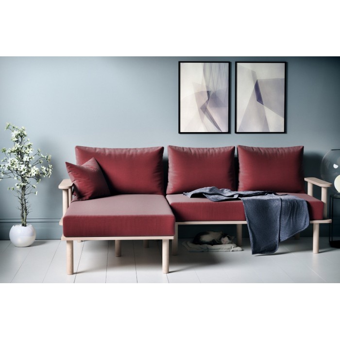 Olympos Bordo 2'li Sol Köşe Koltuk Olympos Bordo 2'li Sol Köşe Koltuk